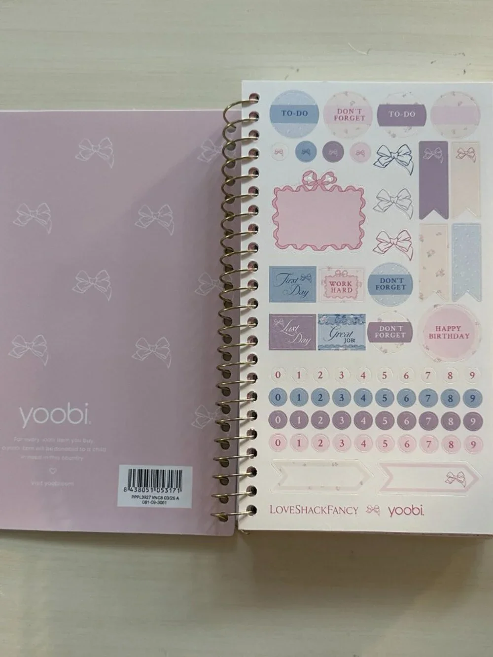 Love Shack Fancy Target School Planner Blue 5x8 NWT